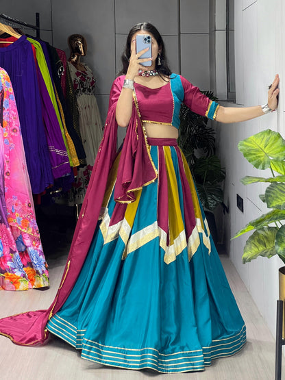 Crafted in rich Chinon Navratri Choli