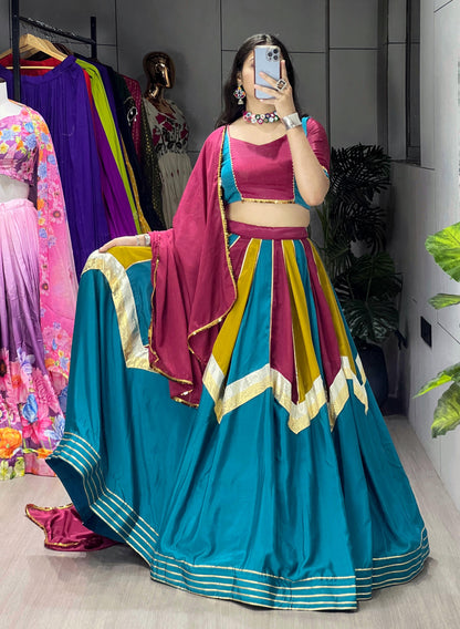 Crafted in rich Chinon Navratri Choli
