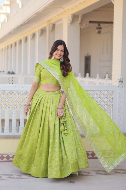 Viscose Jacquard Lehenga Choli