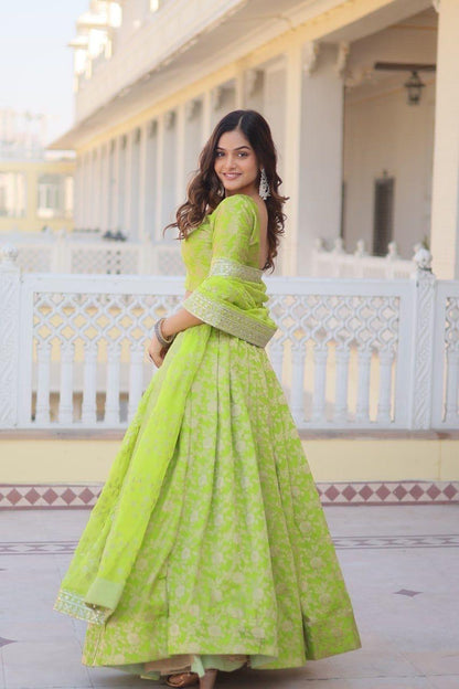 Viscose Jacquard Lehenga Choli