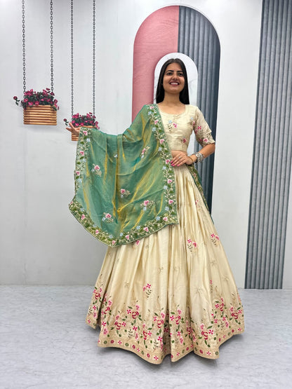 New Designer Chinon Lehenga Choli