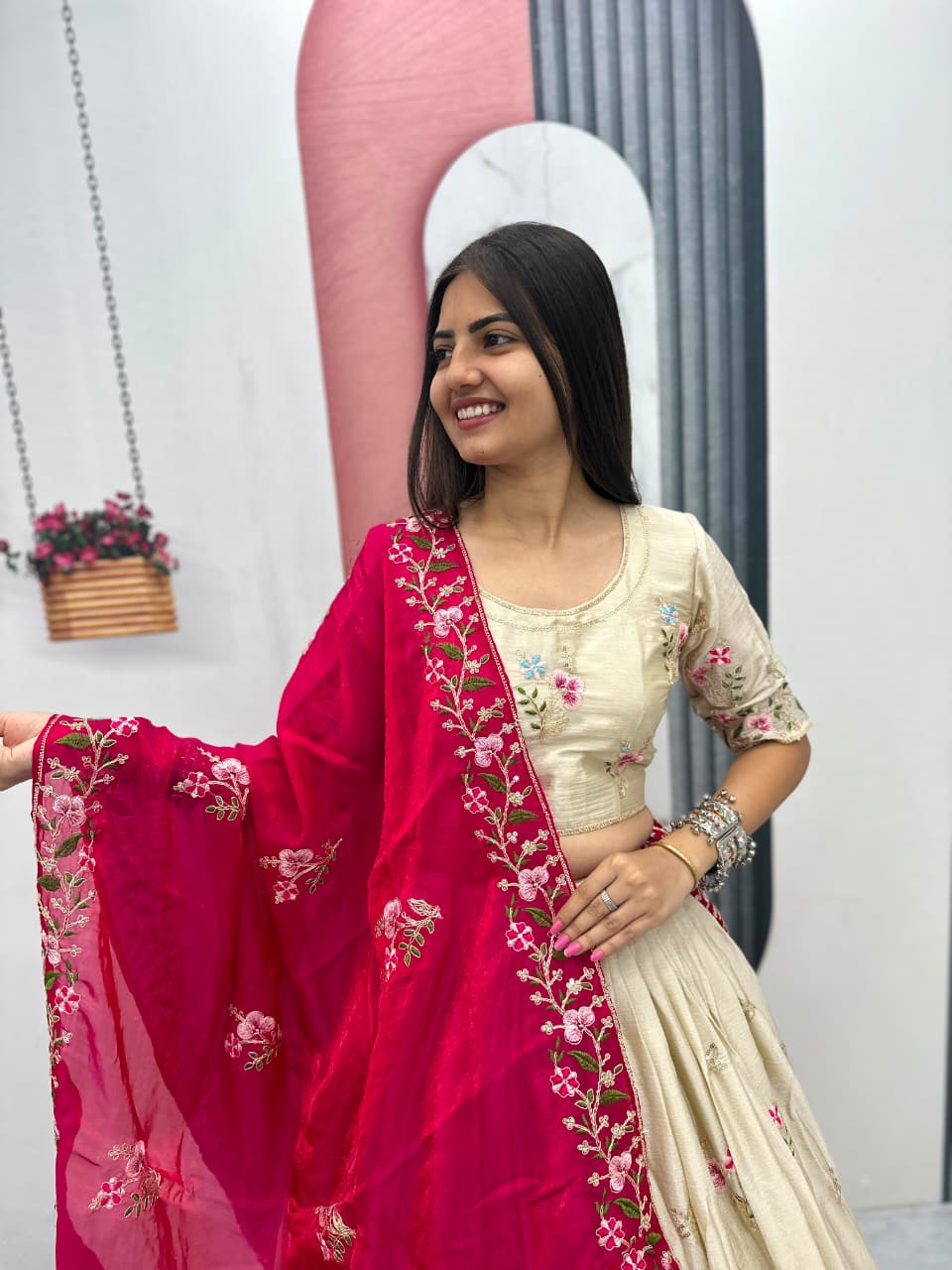 New Designer Chinon Lehenga Choli