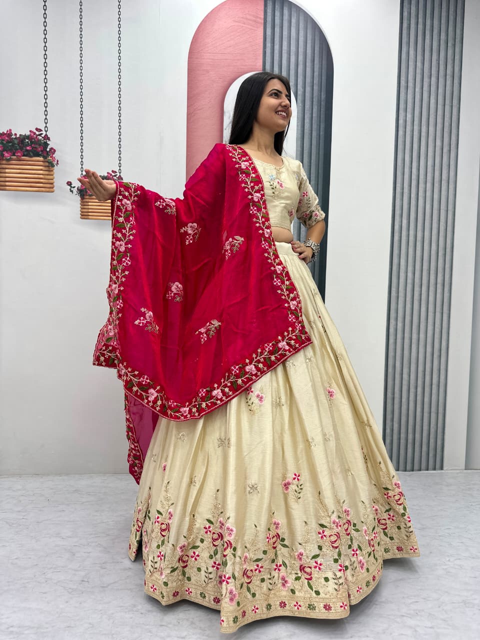 New Designer Chinon Lehenga Choli