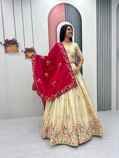 New Designer Chinon Lehenga Choli