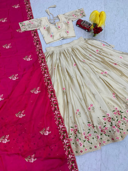 New Designer Chinon Lehenga Choli
