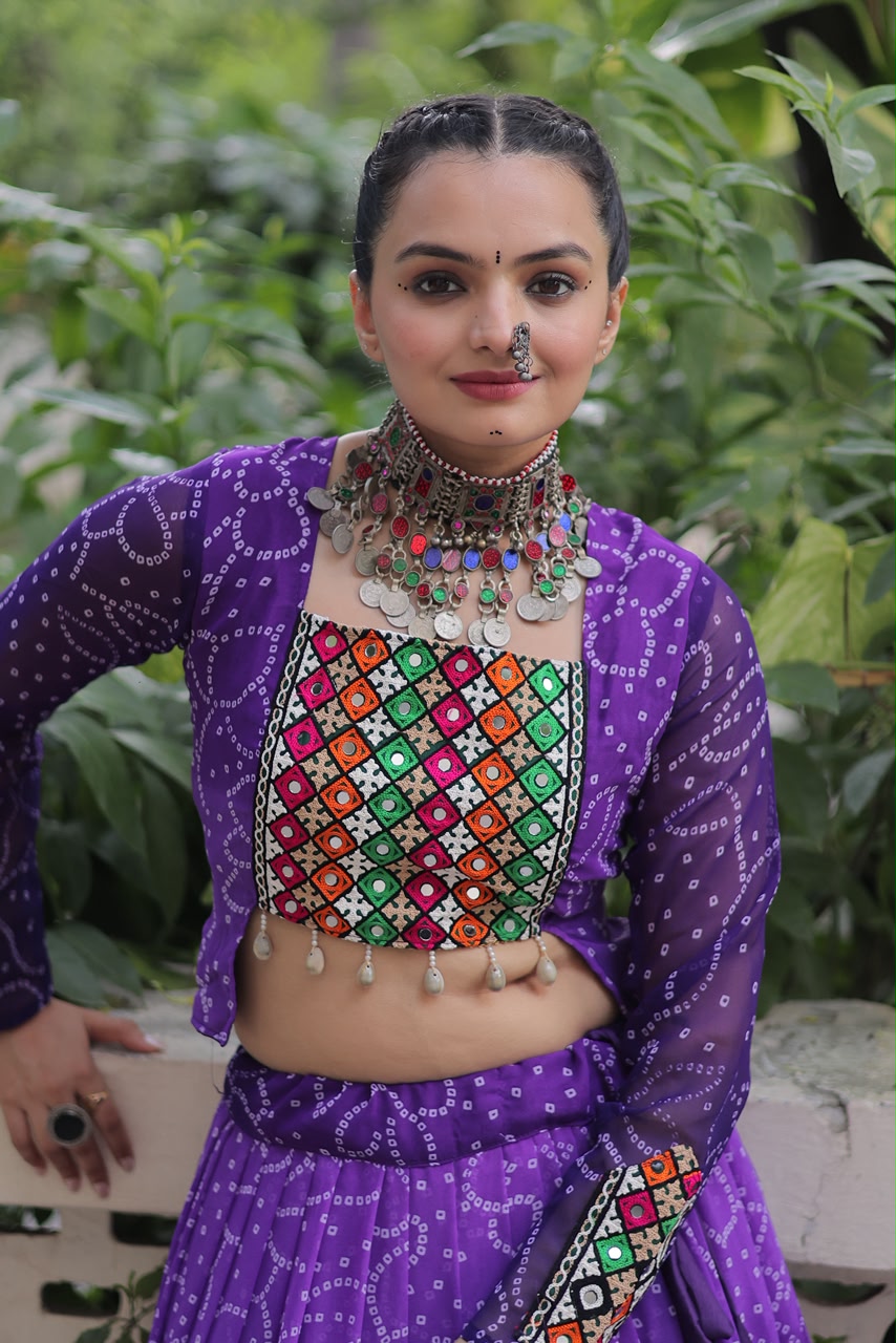 Bandhej with Kutchi Concept | Navratri