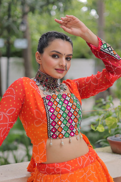 Bandhej with Kutchi Concept | Navratri
