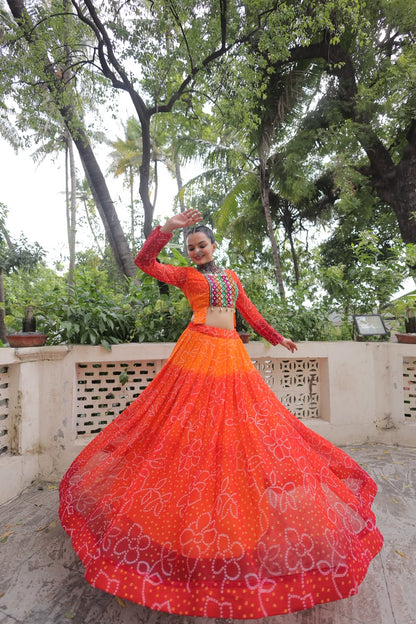Bandhej with Kutchi Concept | Navratri