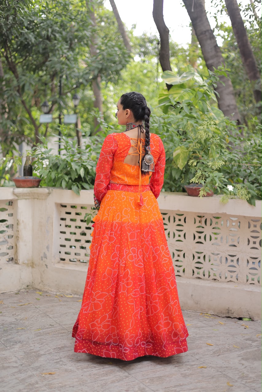 Bandhej with Kutchi Concept | Navratri