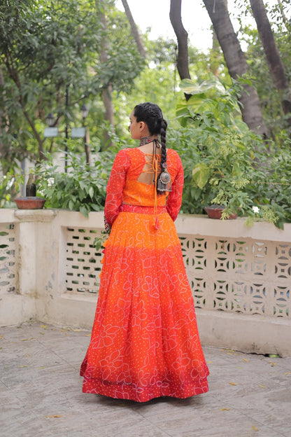 Bandhej with Kutchi Concept | Navratri