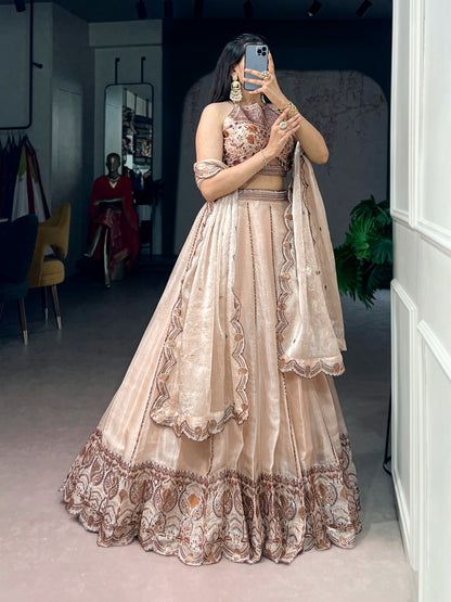 Wedding Special Spider Crush Lehenga