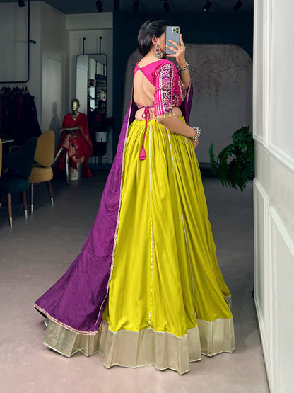 Cotton with Chanderi Navratri Set