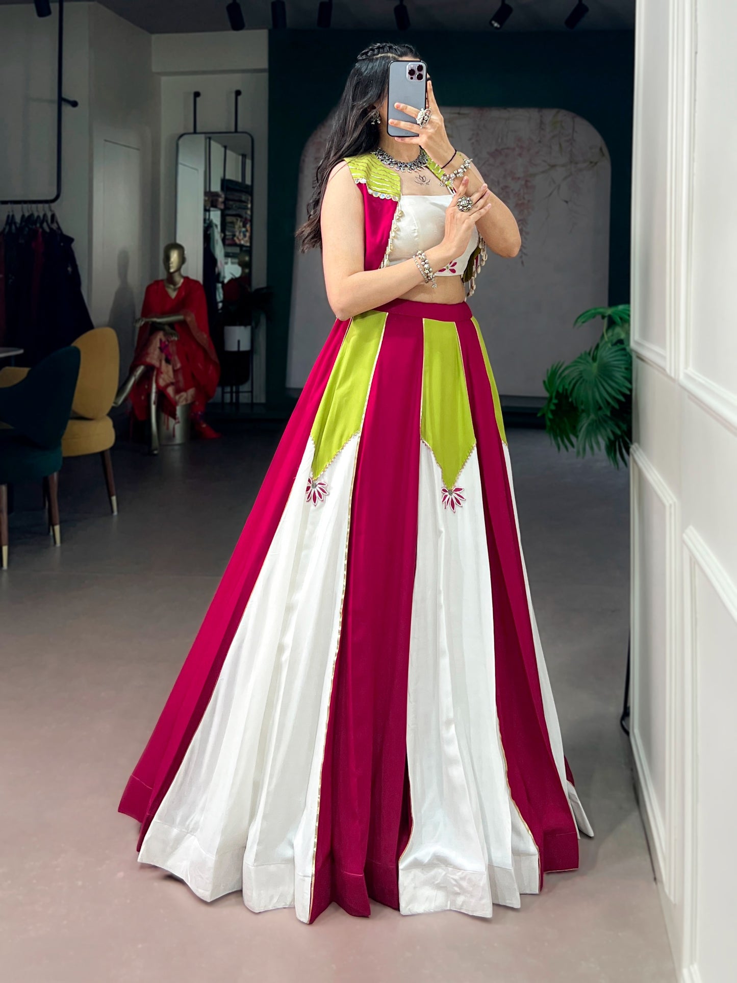 Pure Reyon Navratri Three Piece Set