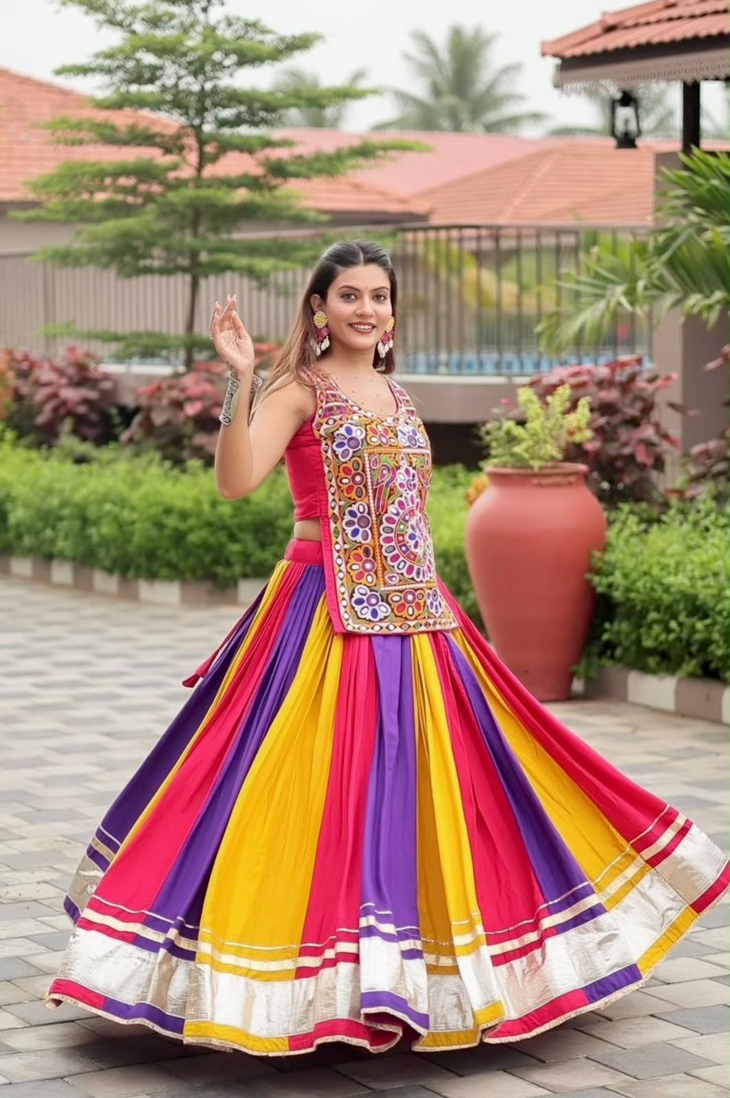 Navratri Special Gamthi Lehenga Choli