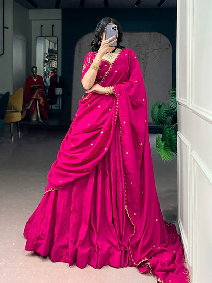 Emerald Royal Elegance | Wedding NC Silk Lehenga |