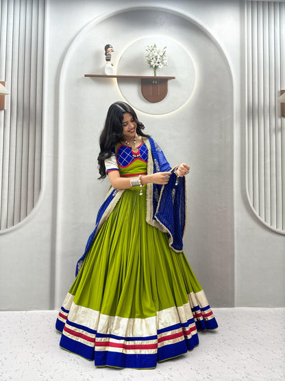 Cotton with Vintage Navartri Outfit