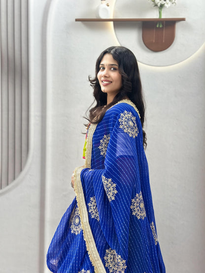 Cotton with Vintage Navartri Outfit