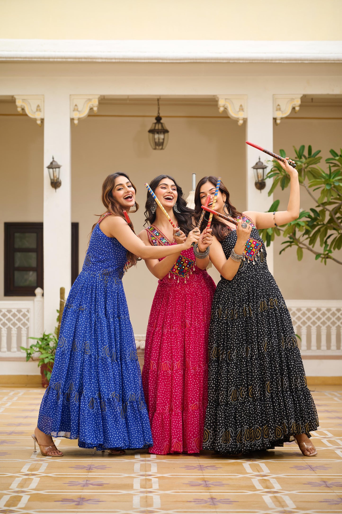 Navratri Special Gamthi Work Gown