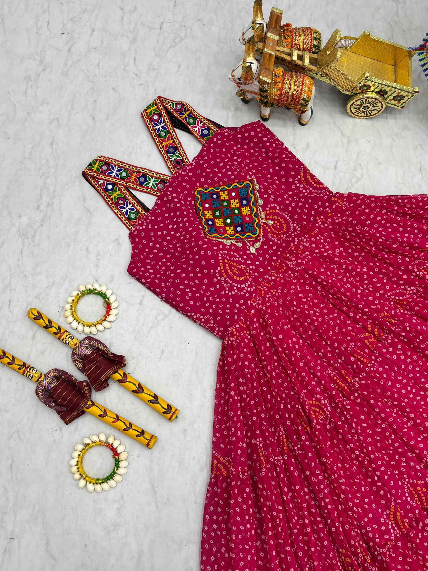 Navratri Special Gamthi Work Gown