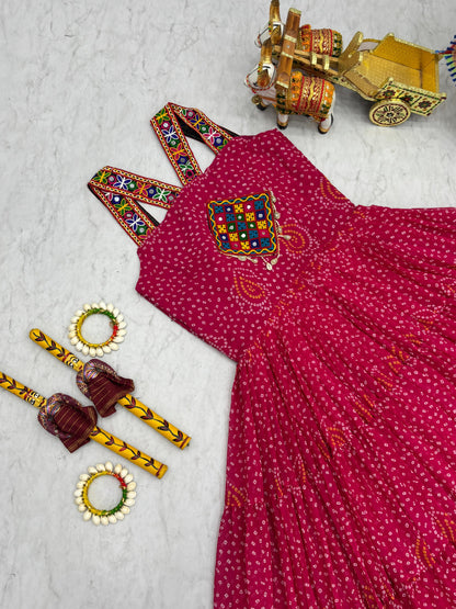Navratri Special Gamthi Work Gown