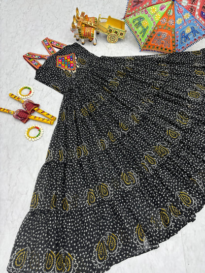 Navratri Special Gamthi Work Gown