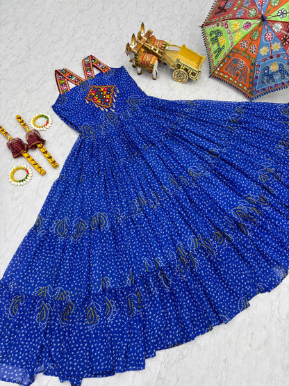 Navratri Special Gamthi Work Gown