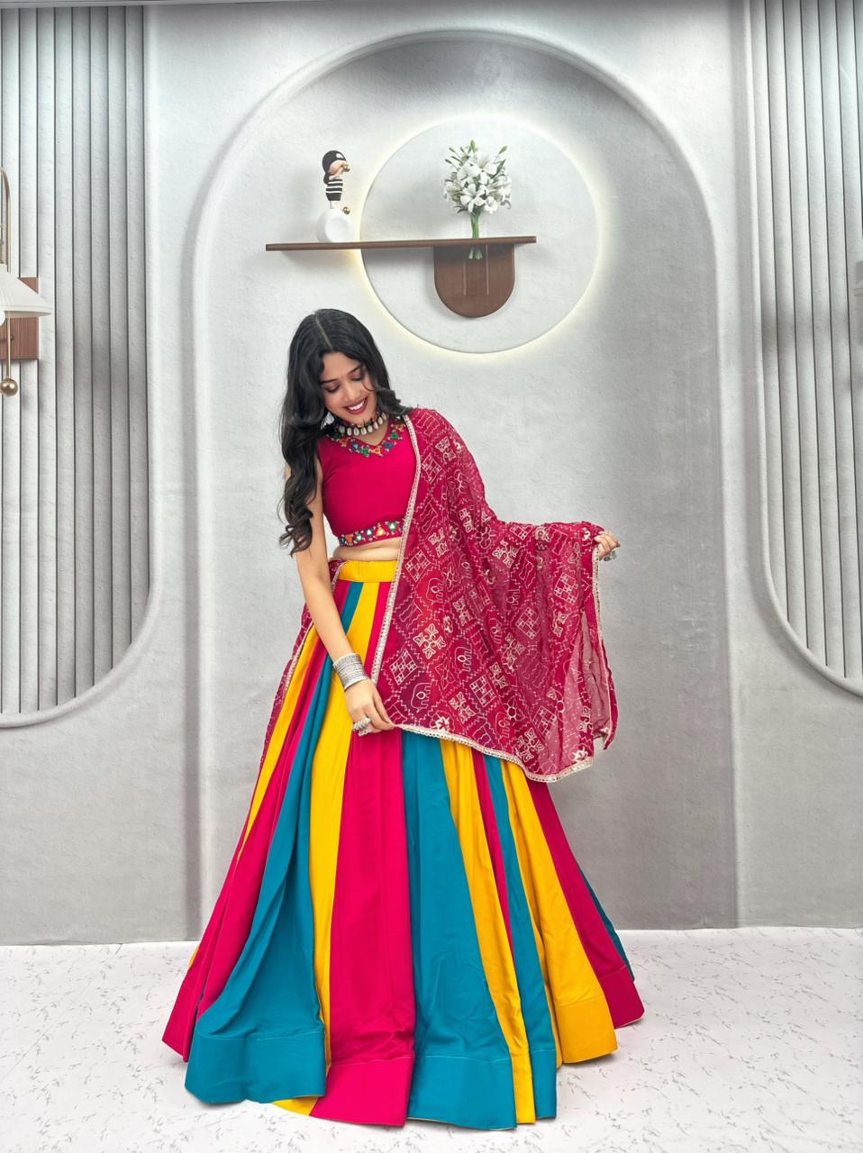 Cotton with Vintage Navratri Concept