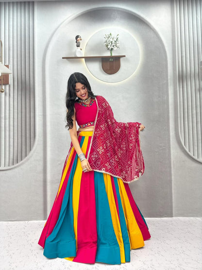 Cotton with Vintage Navratri Concept