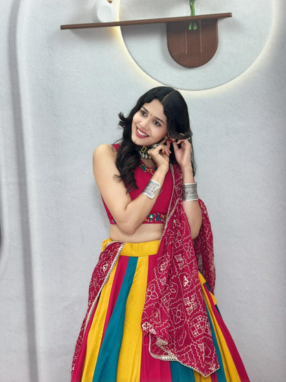 Cotton with Vintage Navratri Concept