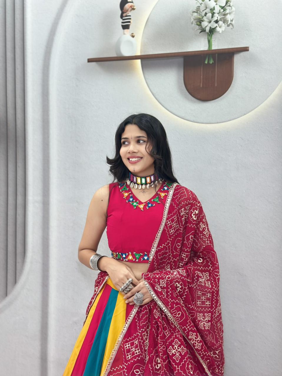 Cotton with Vintage Navratri Concept