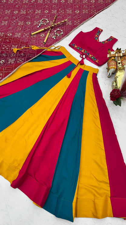 Cotton with Vintage Navratri Concept
