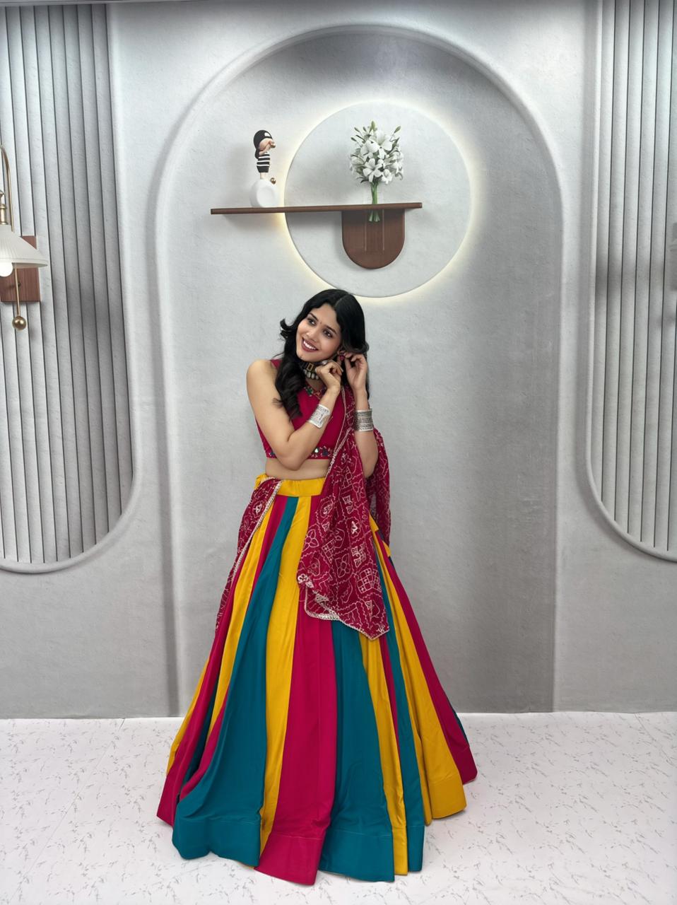 Cotton with Vintage Navratri Concept