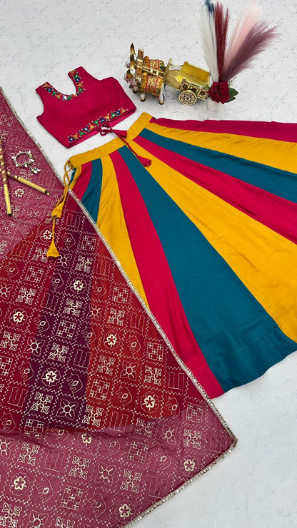 Cotton with Vintage Navratri Concept