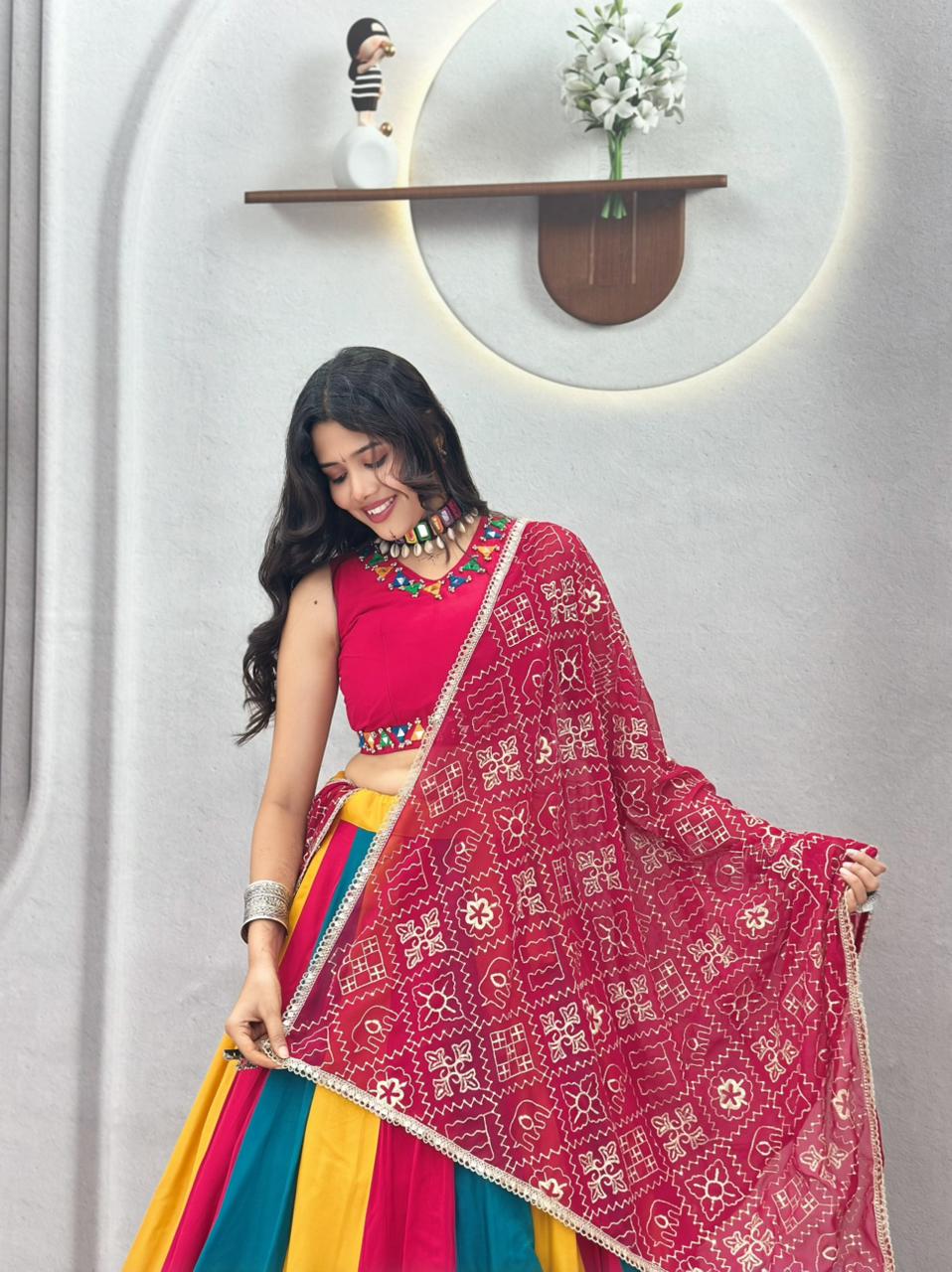 Cotton with Vintage Navratri Concept