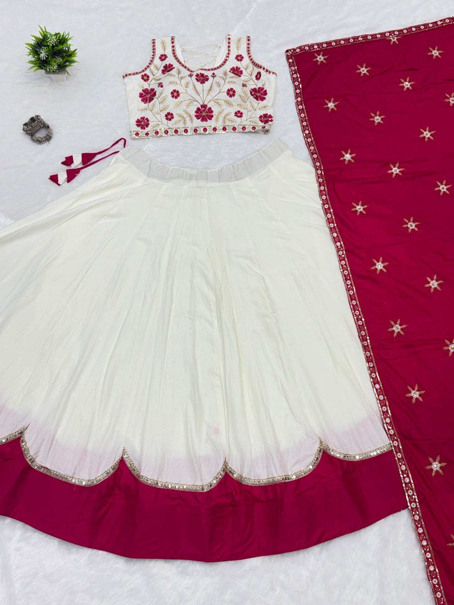 Cotton Lehenga Choli For Garba Special