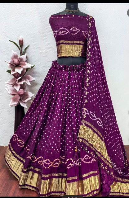 Pure Modal Silk Lehenga Choli