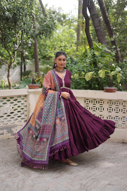 Navratri Special Fully Flared Gown Set