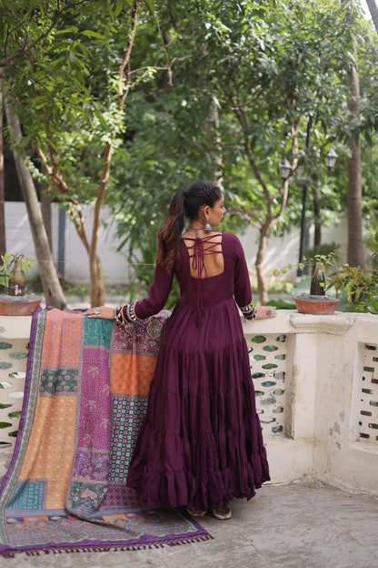Navratri Special Fully Flared Gown Set