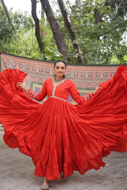 Navratri Special Fully Flared Gown Set