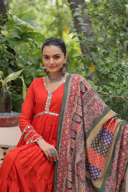 Navratri Special Fully Flared Gown Set