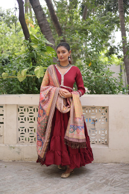 Navratri Special Fully Flared Gown Set