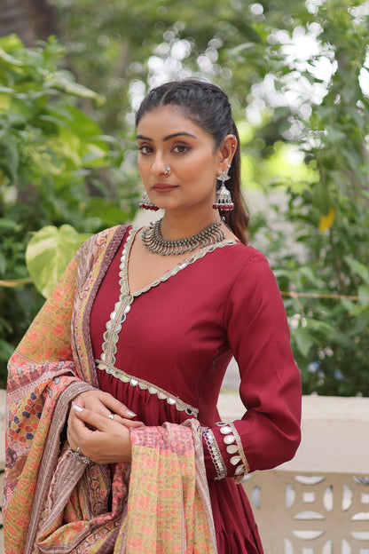 Navratri Special Fully Flared Gown Set