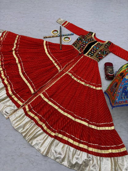 Garba Queen Designer Long Shrug Set