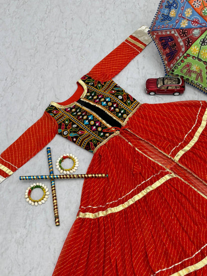 Garba Queen Designer Long Shrug Set
