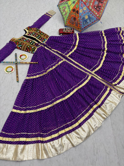 Garba Queen Designer Long Shrug Set