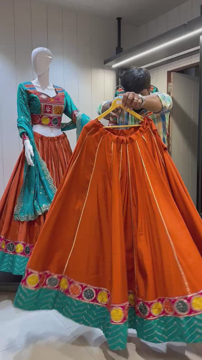 Cotton With Vintage Navratri Concept