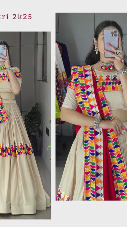 Exotic Vanilla Toned Chaniya Choli