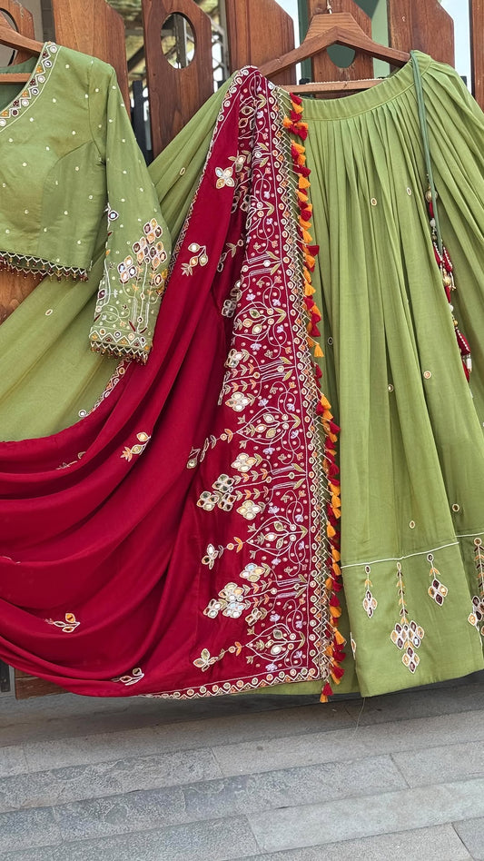 Premium Mirror Work Chaniya Choli