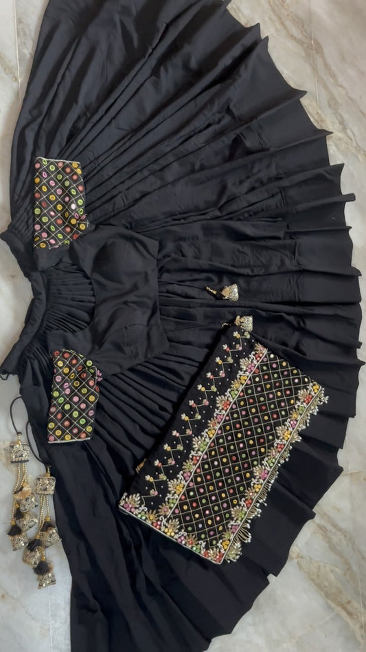 Garba Special Black Chaniya Choli