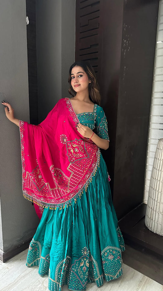 Luxury Peacock Lehenga Set | Exclusive Designer Wear